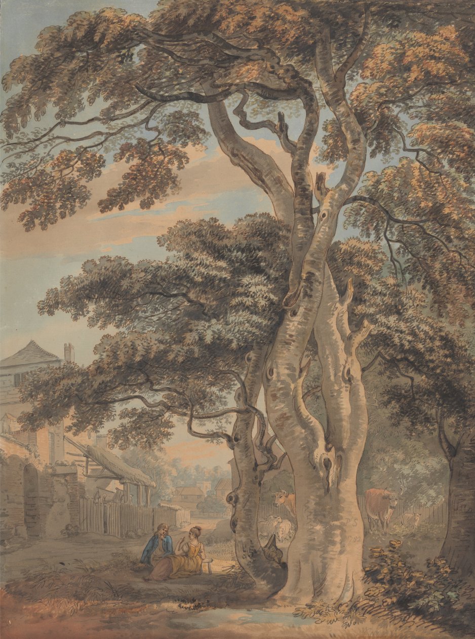 Par, pátio de Paul Sandby