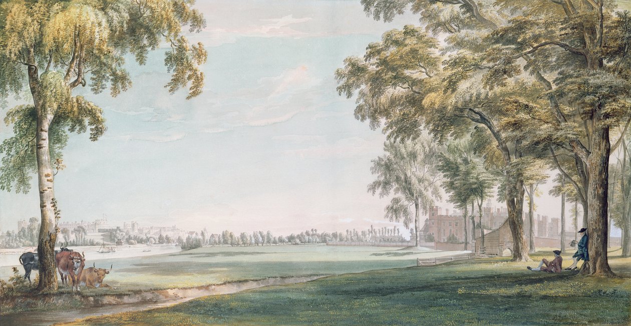 Eton College e Windsor dos campos de jogo de Paul Sandby