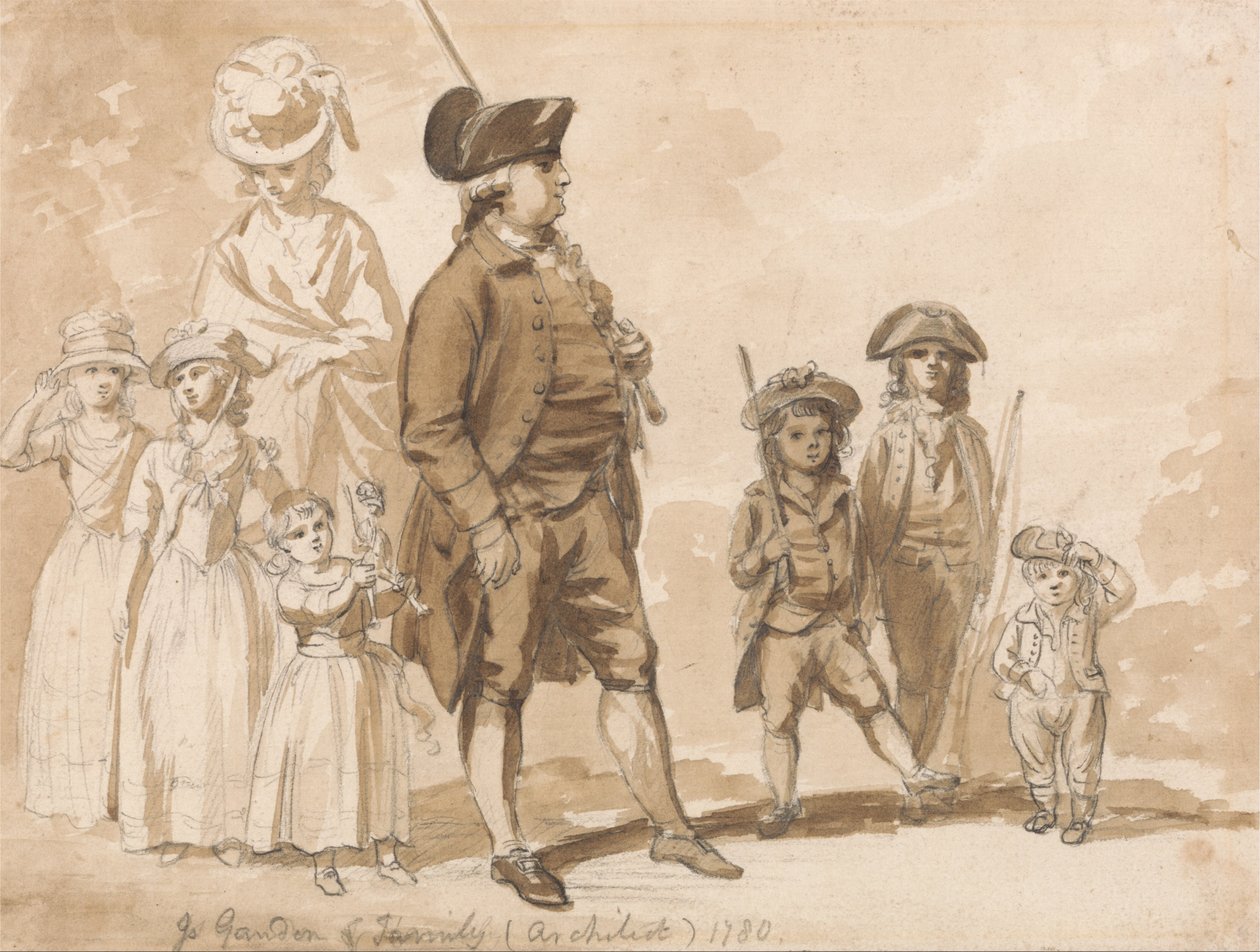 James Gandon e Família de Paul Sandby