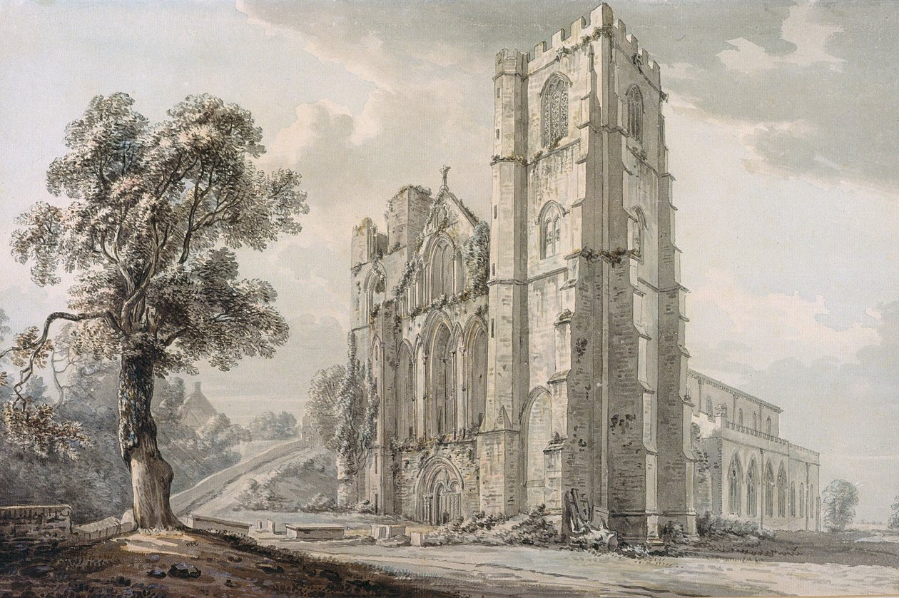 Catedral de Llandaff (aquarela) de Paul Sandby