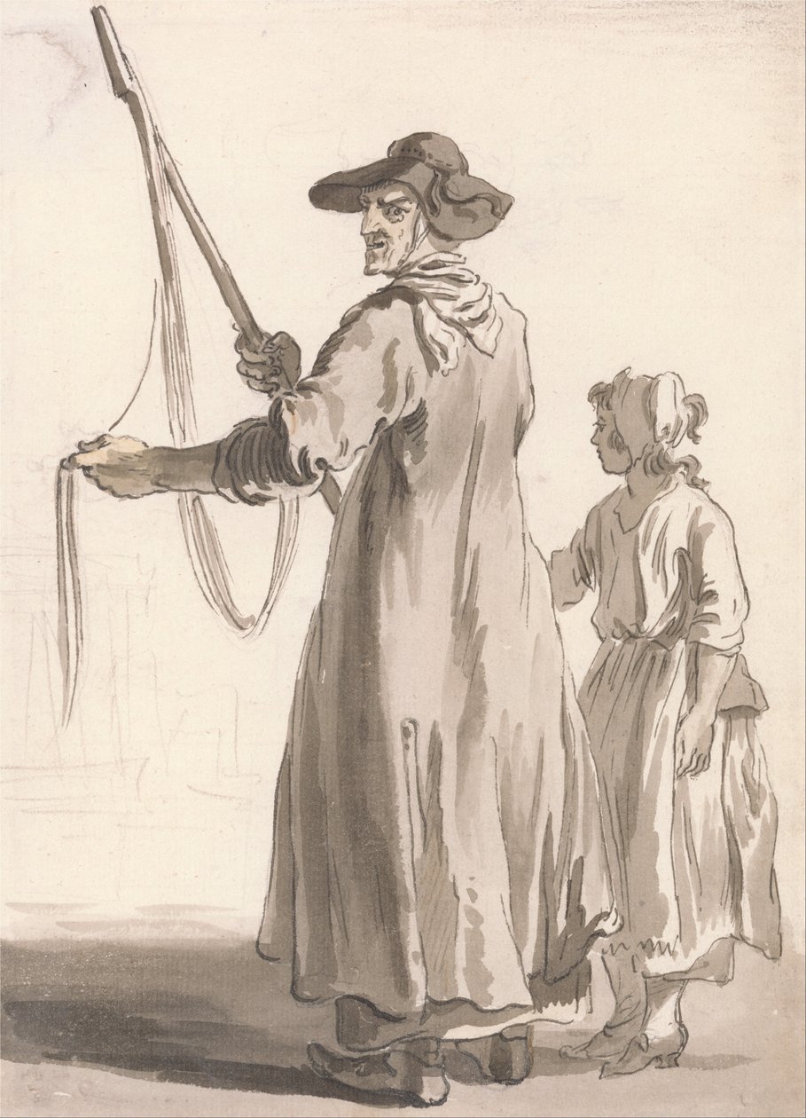 Londres chora um vendedor de rendas de Paul Sandby