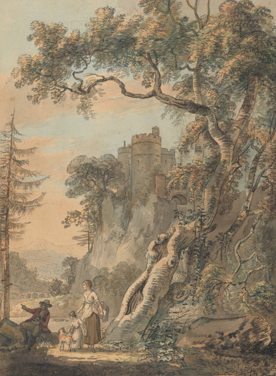 Paisagem romântica de Paul Sandby