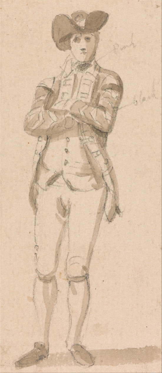 Figura em pé de um jovem de Paul Sandby