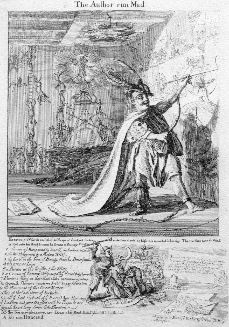 O autor Run Mad, 1755 de Paul Sandby
