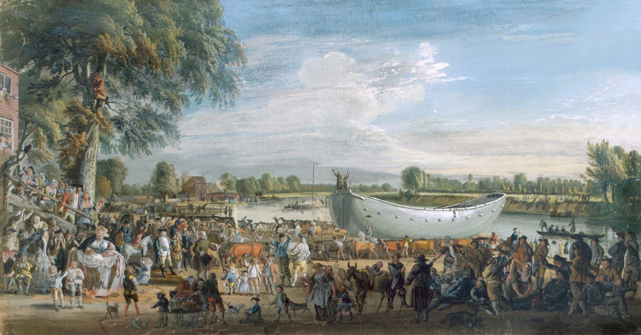 O lixo chinês a caminho da Virginia Water, c.1753 de Paul Sandby