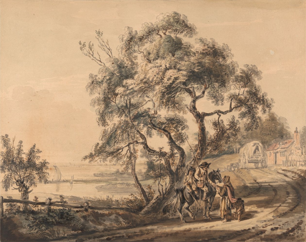 O Cartomante Cigano de Paul Sandby