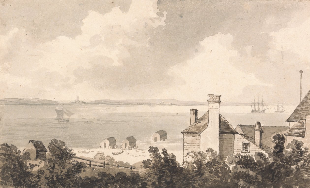 Cowes ocidental, ilha de Wight de Paul Sandby