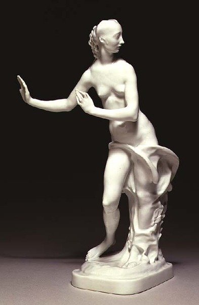 Figura de Daphne, Berlim, 1925 (porcelana vidrada) de Paul Scheurich
