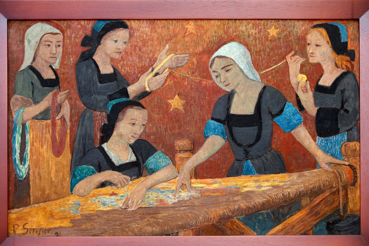 A tapeçaria, os cinco tecelões, 1924 de Paul Sérusier
