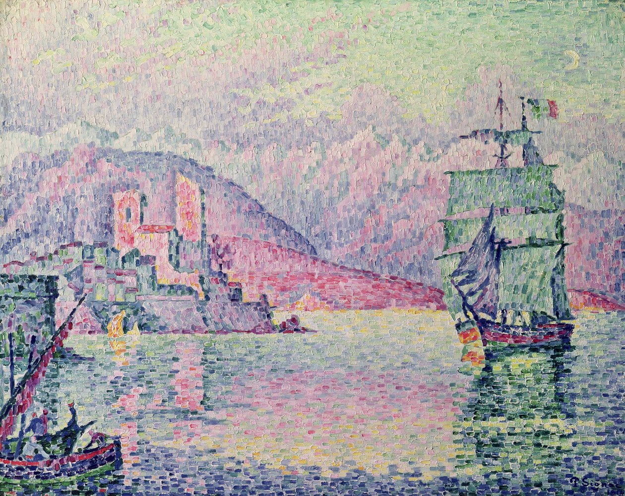 Antibes, noite, 1914 de Paul Signac