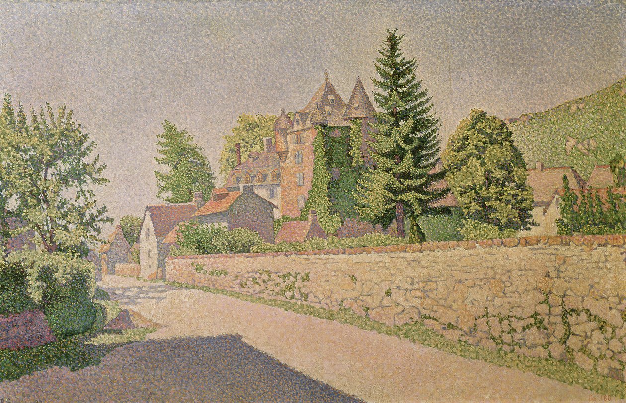Castelo de Comblat, c.1887 de Paul Signac