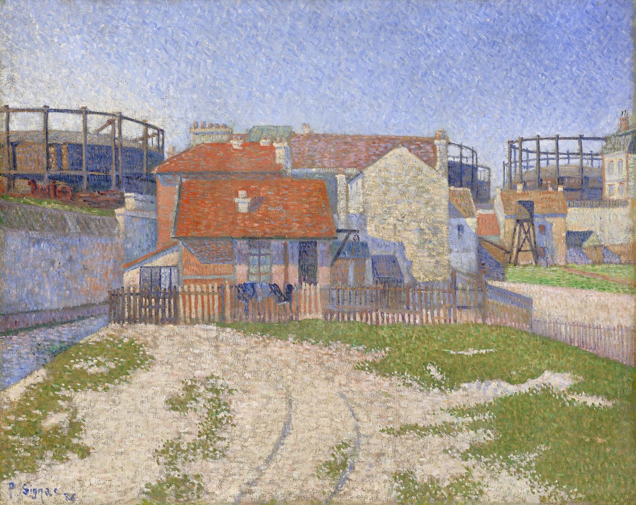 Gasômetros em Clichy de Paul Signac