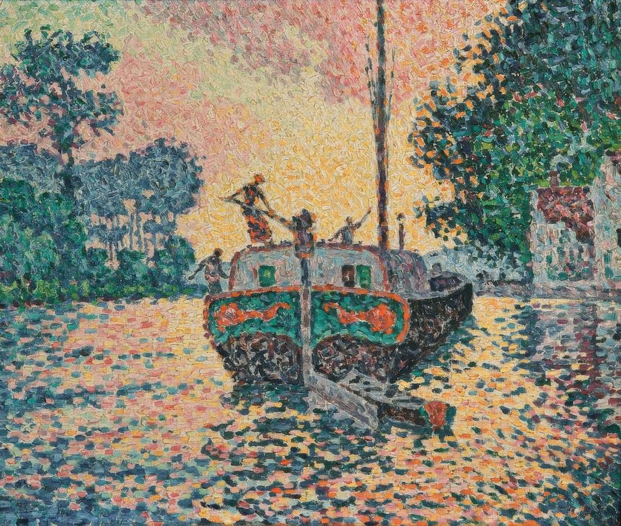 A barcaça, Samois de Paul Signac