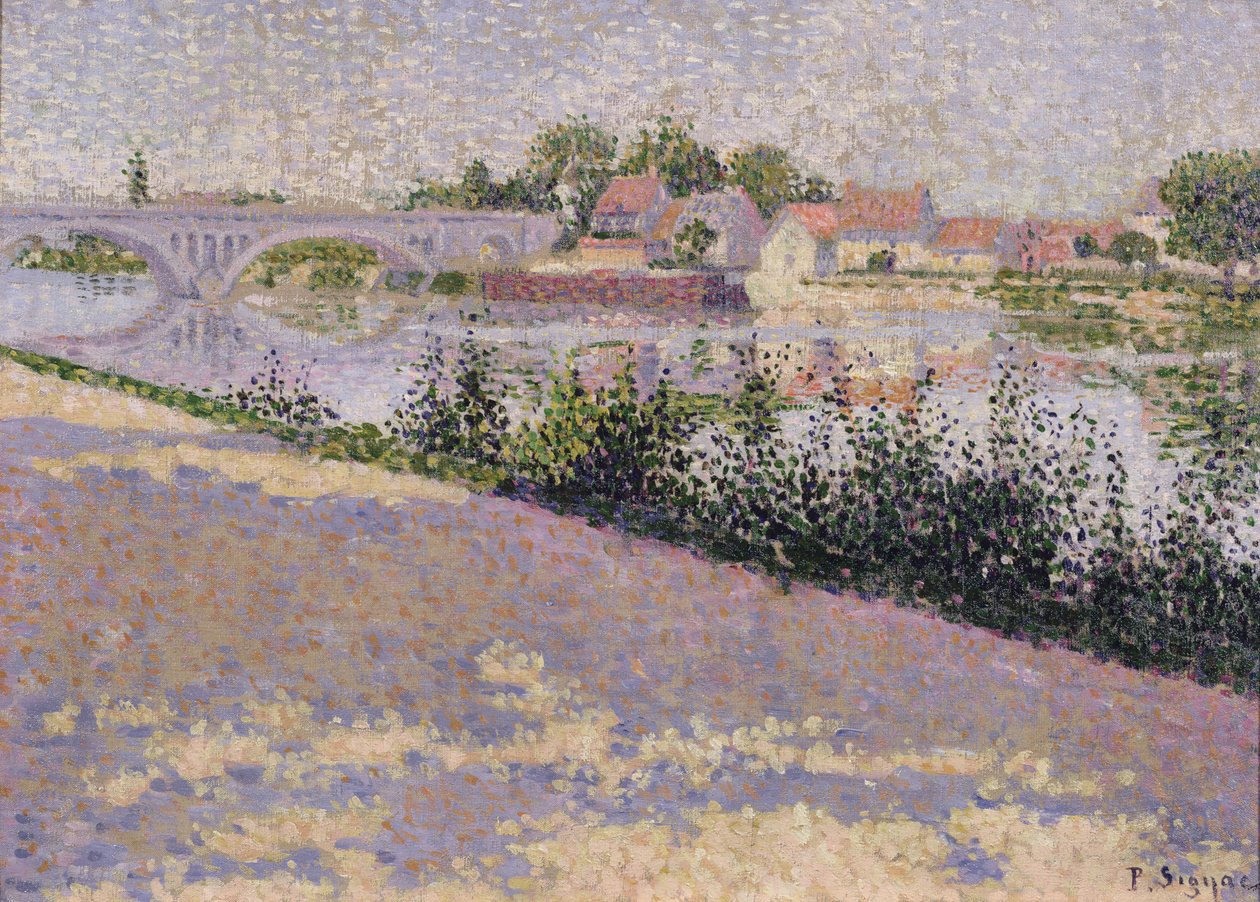 O Andelys, Port Morin, 1886 de Paul Signac
