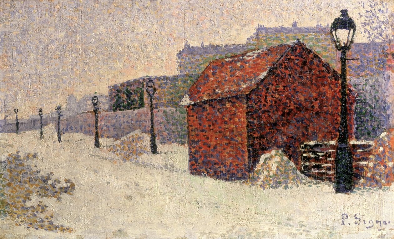 Neve, Butte Montmartre, 1887 de Paul Signac