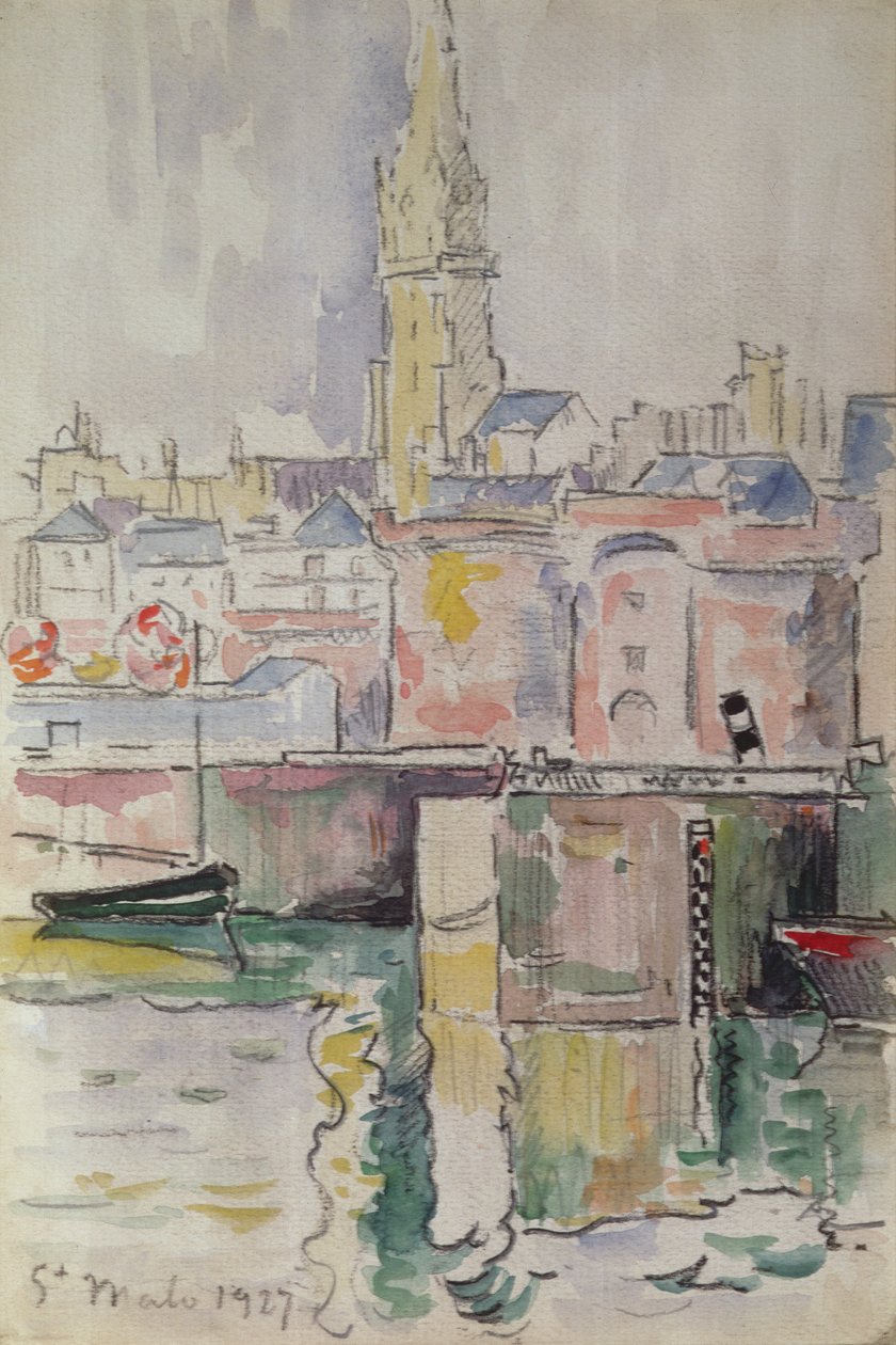 St. Malo, 1927 de Paul Signac