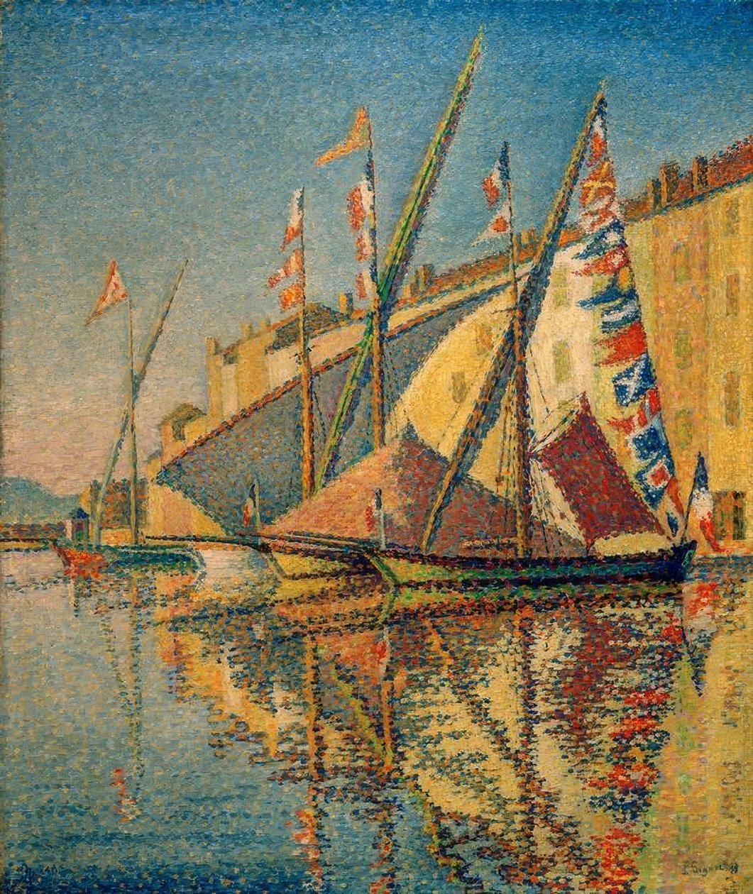 Tartans com flores de Paul Signac