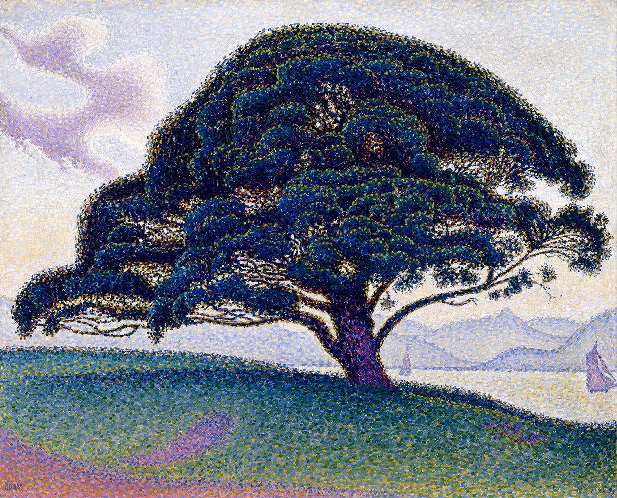 O Pinheiro de Boaventura, 1893 de Paul Signac
