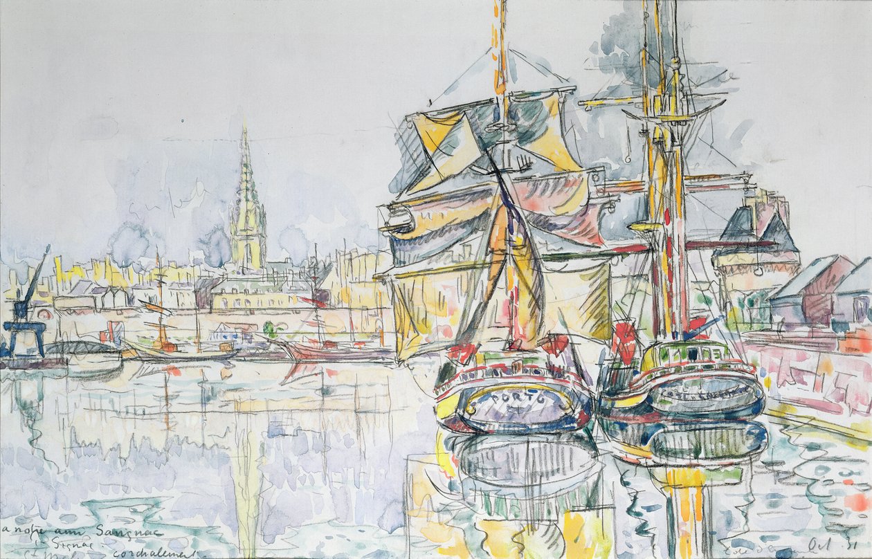 A "Costa Esmeralda", St. Malo, 1931 de Paul Signac