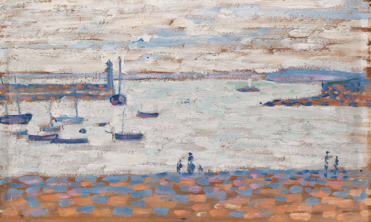 A entrada para o porto, Portrieux de Paul Signac