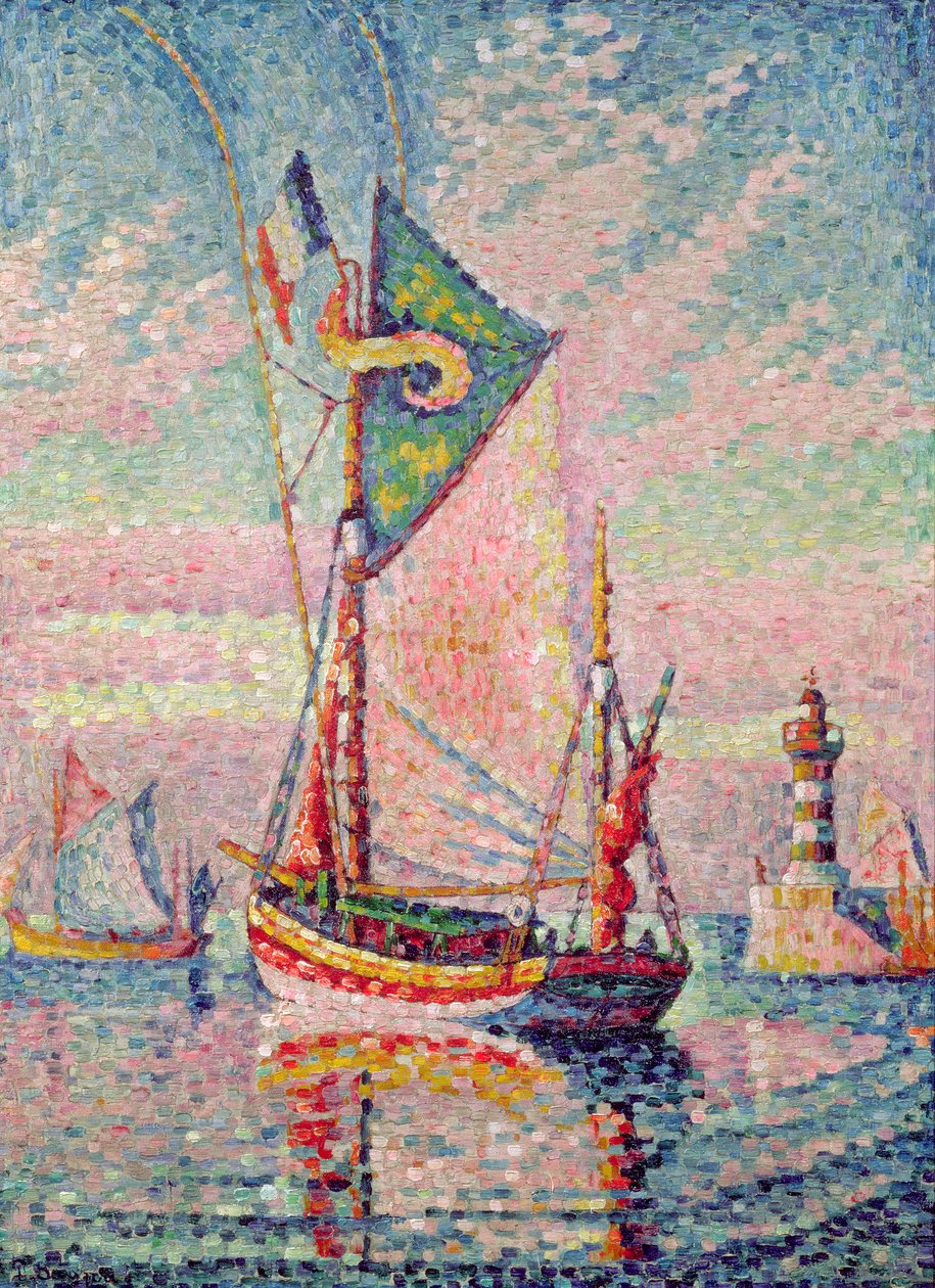 O porto em Concarneau de Paul Signac