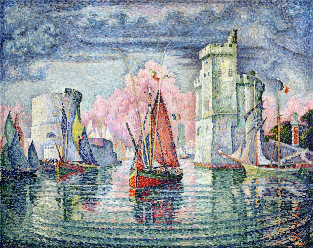 O porto em La Rochelle, 1921 de Paul Signac
