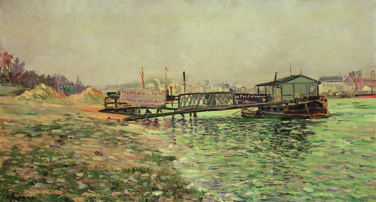 O Sena em Quai St. Bernard, c.1886 de Paul Signac