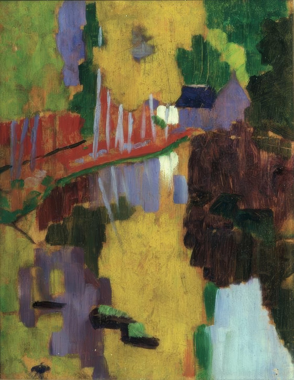 O talismã - 1888. Künstler: PAUL SERUSIER. Museu: PARIS FRANCE PARTICULAR COLLECTION de Paul Sérusier