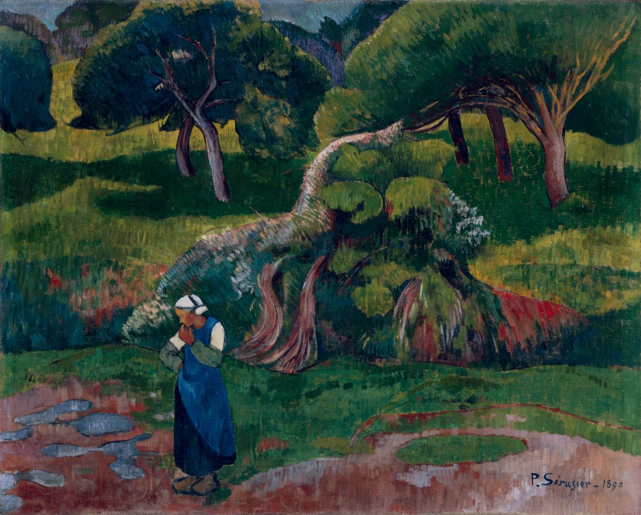 Paisagem em Le Pouldu, 1890 de Paul Sérusier