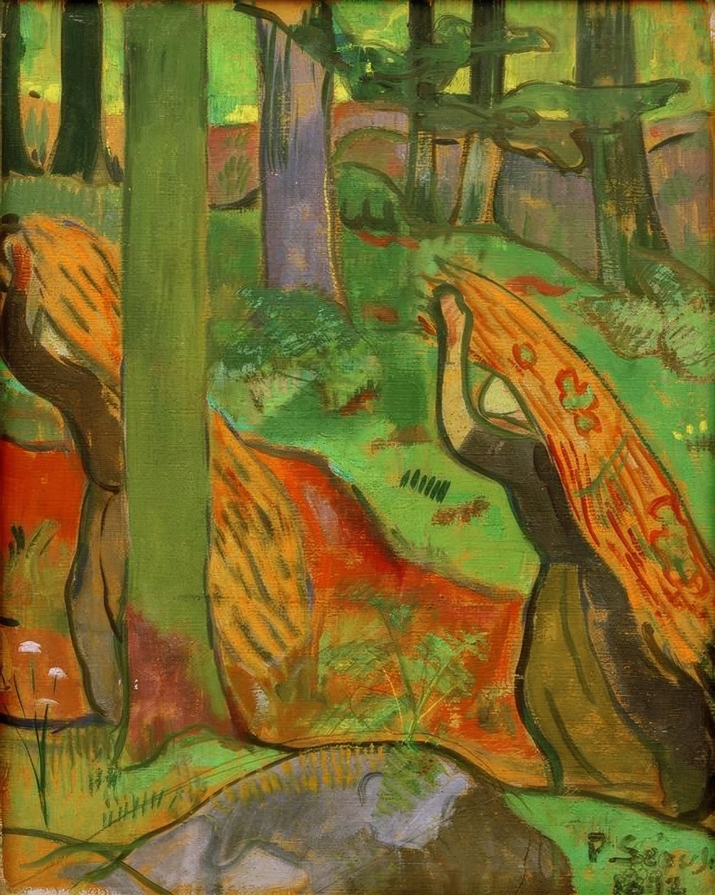 Colecionadores de madeira morta em Bois d&39;Amour de Paul Sérusier