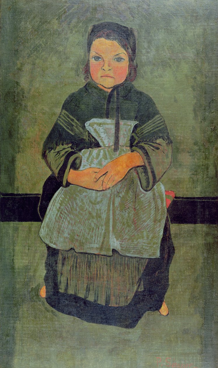 Criança Breton sentada, 1895 de Paul Sérusier