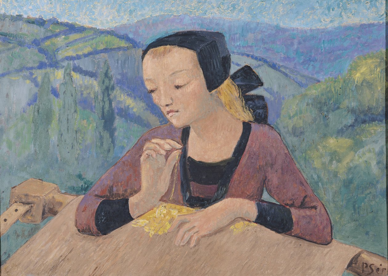 The Embroideress de Paul Sérusier