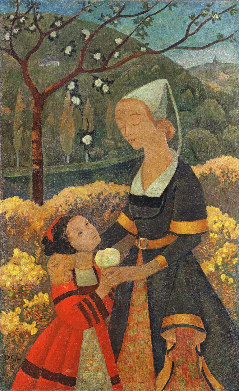 A Senhora de Kerbrau, 1918 de Paul Sérusier