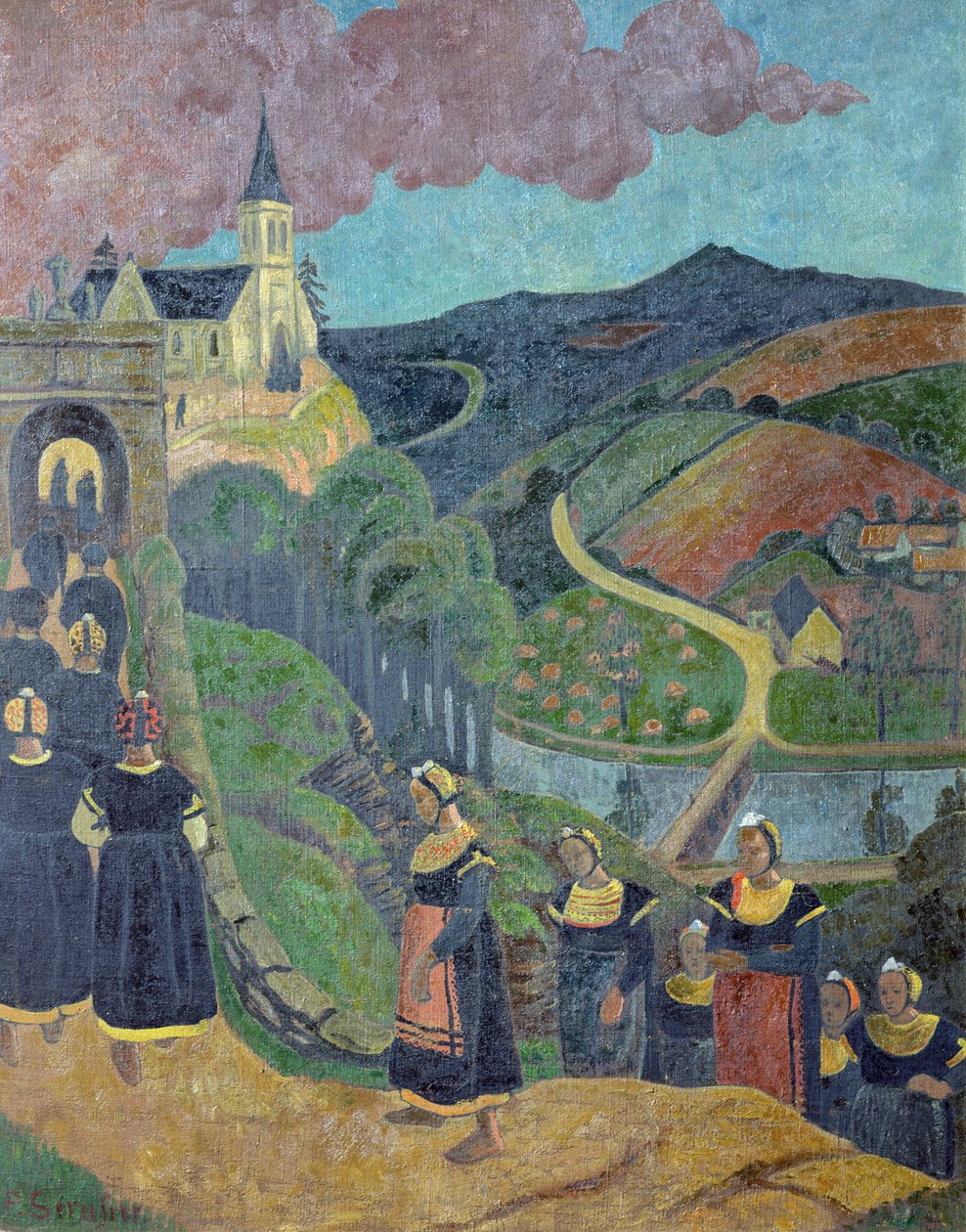 O perdão de Nossa Senhora dos Portões em Chateauneuf-du-Faou, c.1894 de Paul Sérusier