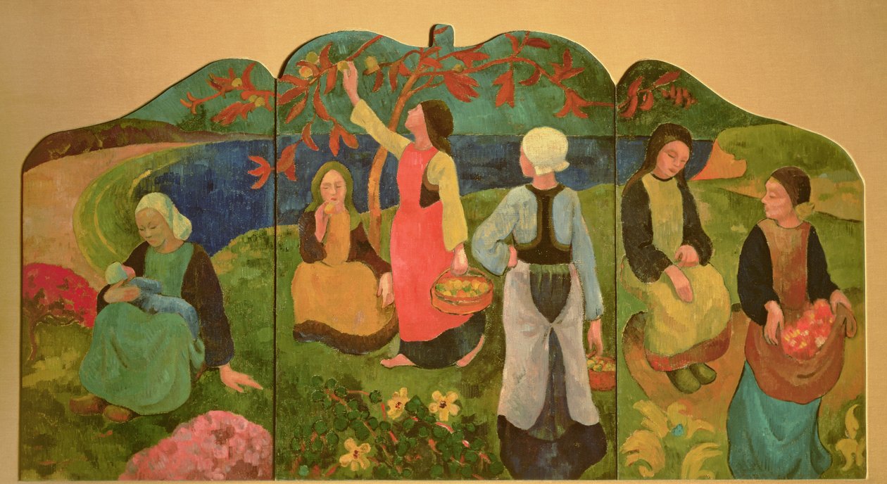 O tríptico de Pont Aven, 1892-93 (diretoria) de Paul Sérusier