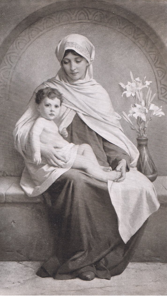 Mãe e filho, Bibbys Annual, 1916-1917 de Friedrich Paul Thumann