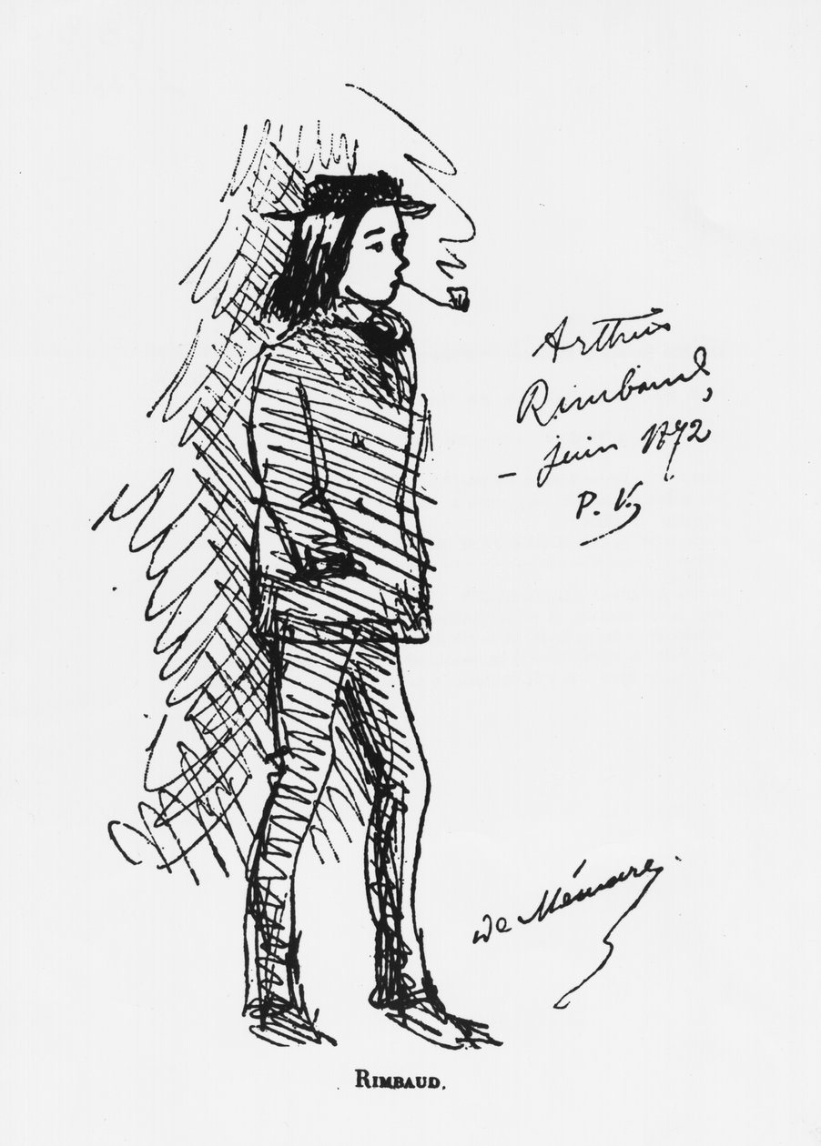 Arthur Rimbaud (1854-91) junho de 1872 de Paul Verlaine