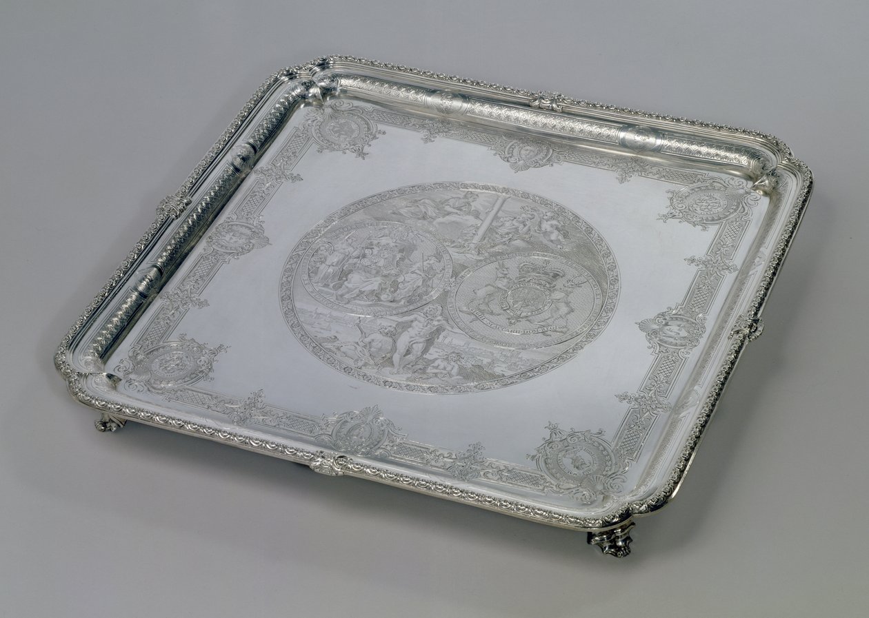 The Walpole Salver, 1728 (prata) de Paul de Lamerie