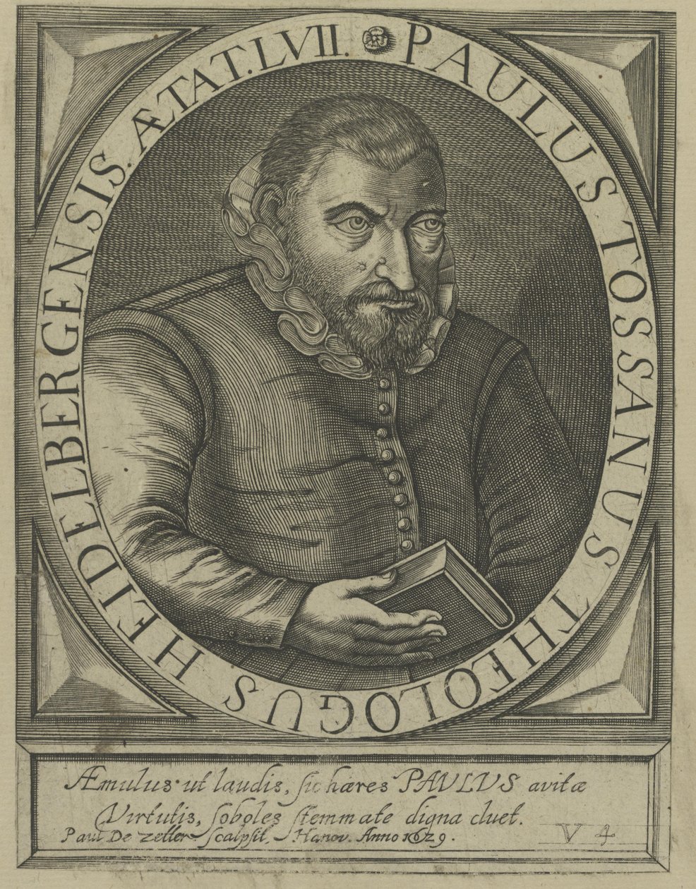 Retrato de Paulus Tossanus de Paul de Zetter  