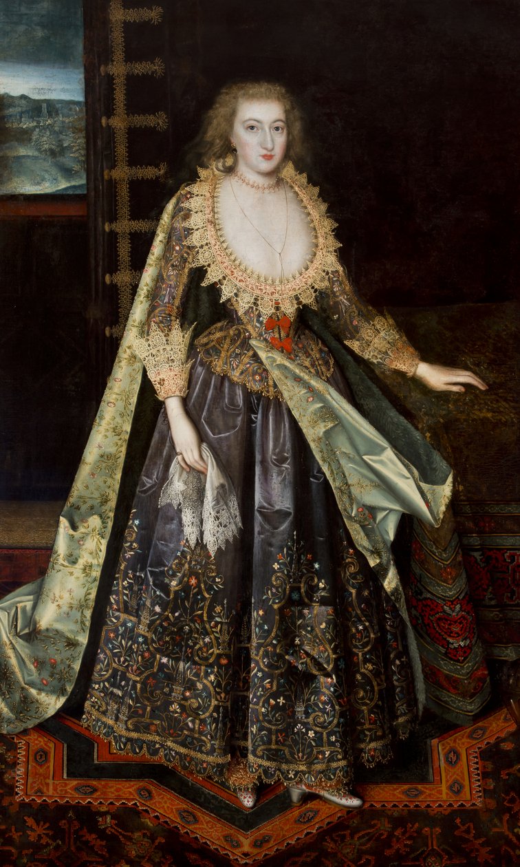 Lady chamou Margaret Stuart, condessa de Nottingham, c.1620 de Paul van attr.to Somer