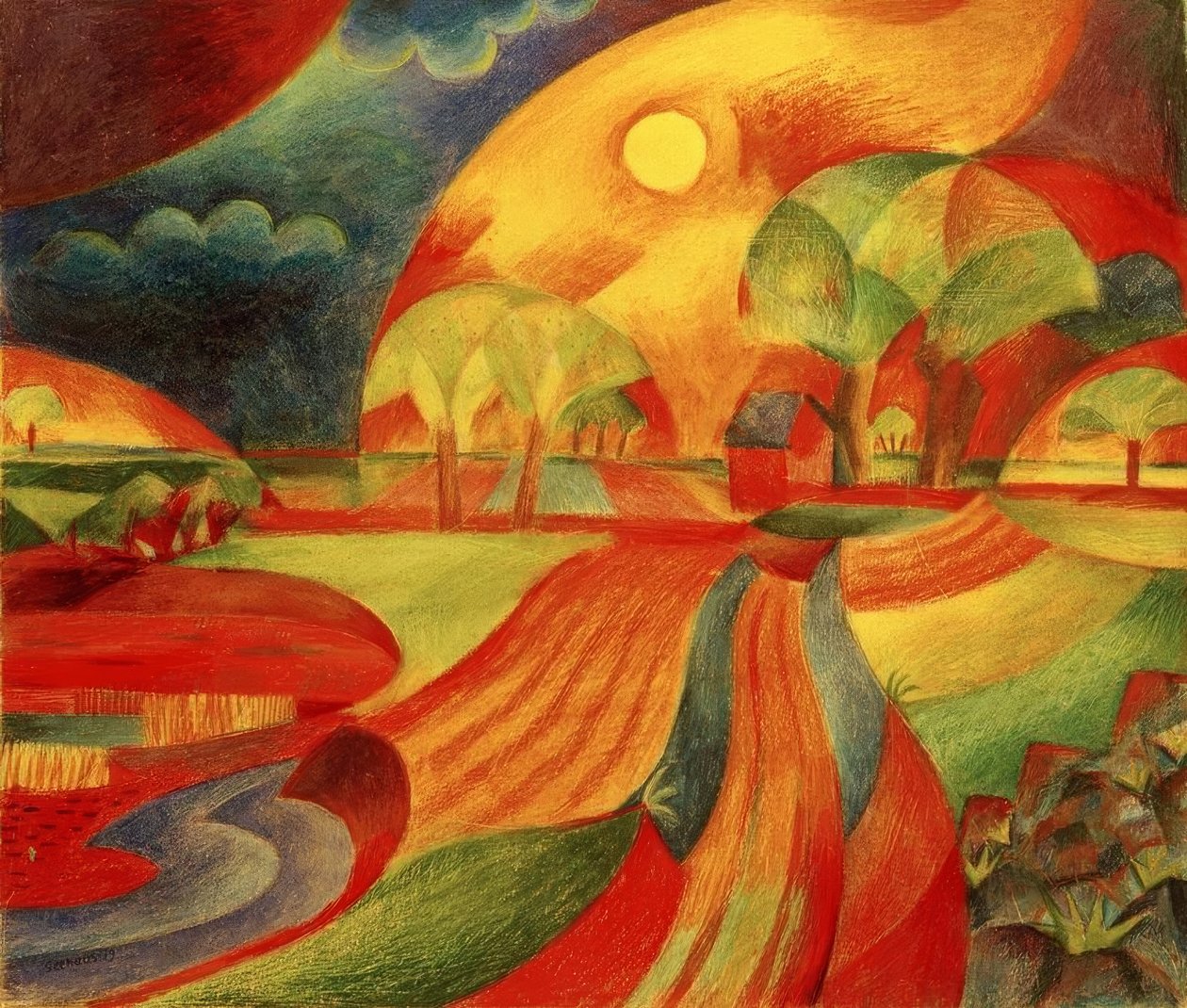 Planície (perto de Hamburgo) de Paul Adolf Seehaus