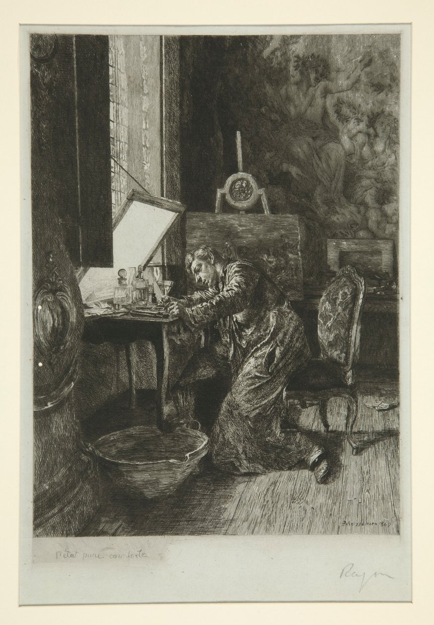 O Pintor de Paul Adolphe Rajon