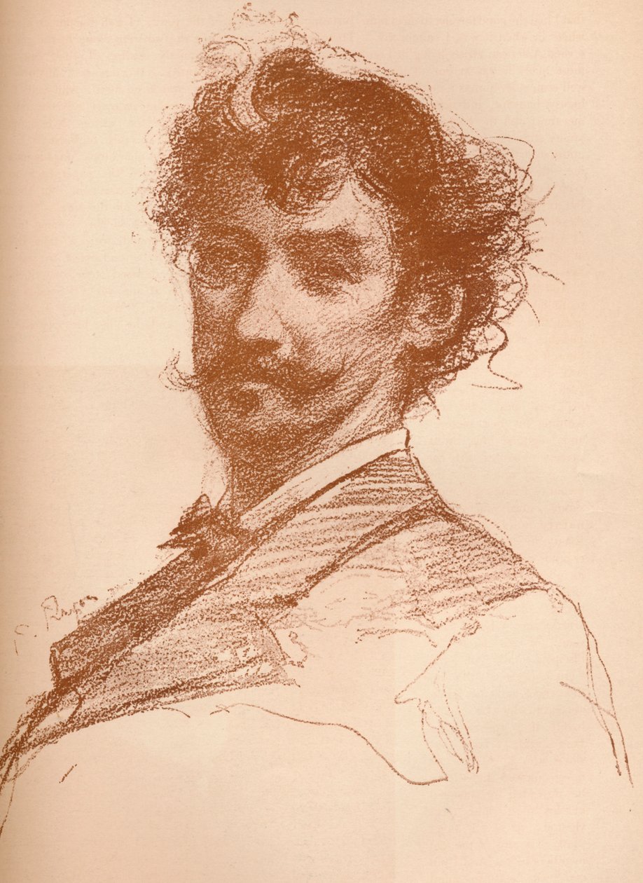 Retrato de Whistler, 1880 1903-1904. de Paul Adolphe Rajon