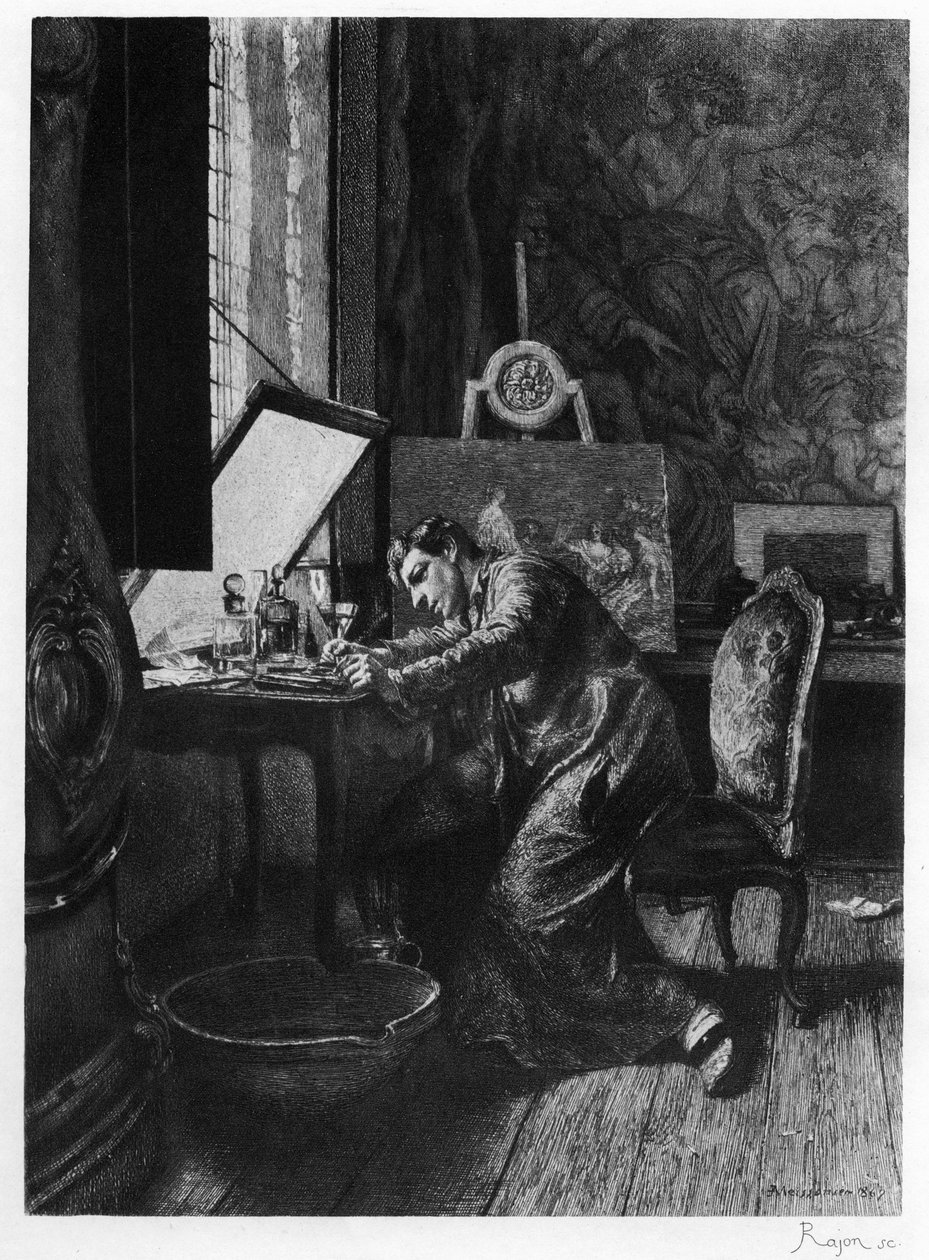 O Etcher, c1860-1880 1924 de Paul Adolphe Rajon