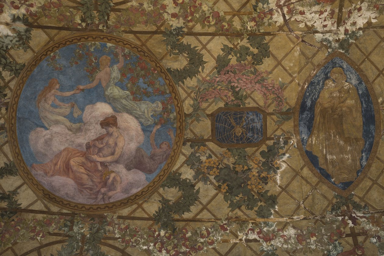 Horas do dia e da noite: La Maternité, entre 1909 e 1910 (decoração arquitetónica) de Paul Albert Baudouin