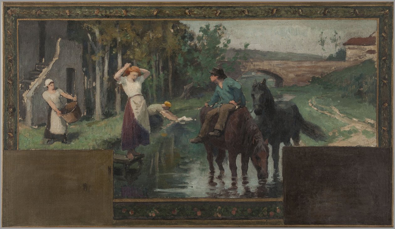 Esboço para a Câmara Municipal de Arcueil-Cachan: O bebedouro de Paul Albert Baudouin