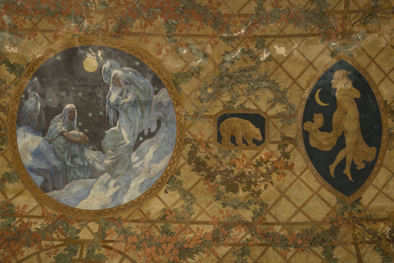Os meses do calendário revolucionário: Nivôse, entre 1909 e 1910 (fresco) de Paul Albert Baudouin