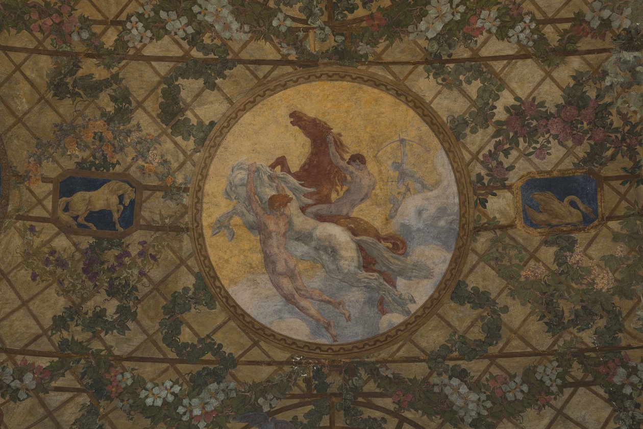 Os meses do calendário revolucionário: Prairial, entre 1909 e 1910 (decoração arquitetónica) de Paul Albert Baudouin