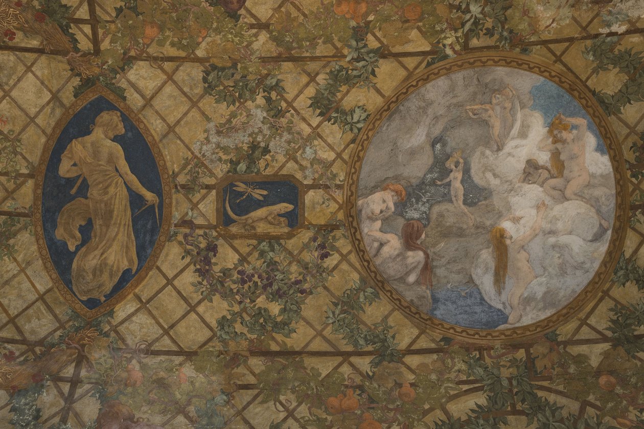 Os meses do calendário revolucionário: Thermidor, entre 1909 e 1910 (decoração arquitetónica) de Paul Albert Baudouin
