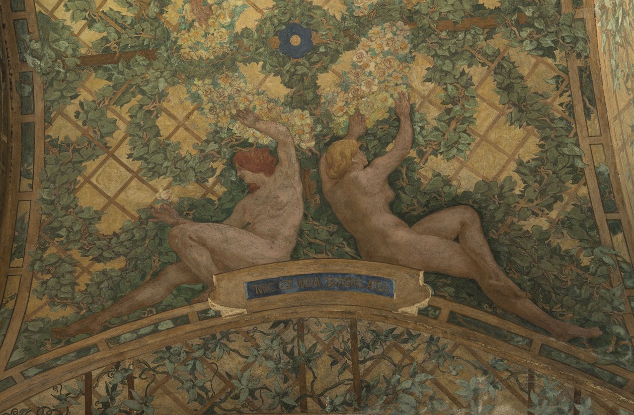 As estações do ano : primavera, entre 1909 e 1910 (decoração arquitetónica) de Paul Albert Baudouin